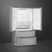 SMEG 36" Freestanding Counter Depth 4 Door French Door Refrigerator , FQ55UFX SMEG