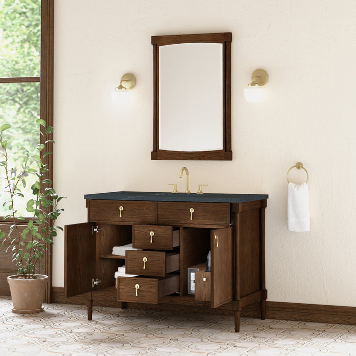 James Martin Kinnsden 48" Single Bathroom Vanity, Sable Oak