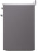 ILVE Nostalgie II 30" Electric Range, Matte Graphite, Chrome Trim UPI304NMPMGC ILVE