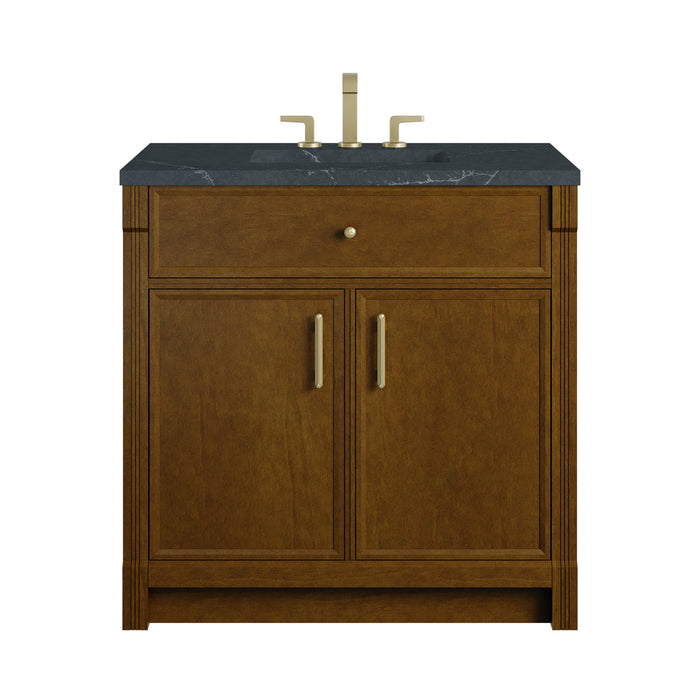 James Martin Bellshire 36" Single Bathroom Vanity, Honey Oak
