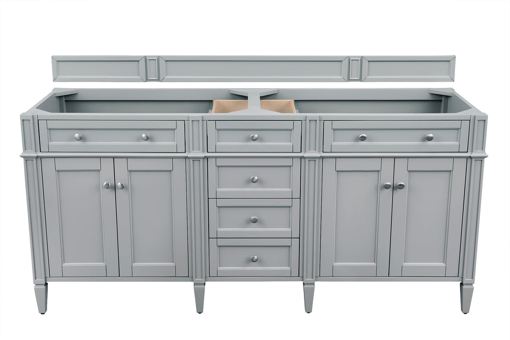James Martin Brittany 72" Double Bathroom Vanity, Urban Gray