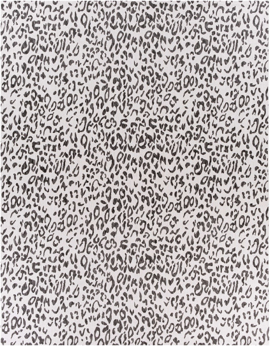 Alderbury White Leopard Print Rug