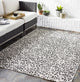 Alderbury White Leopard Print Rug