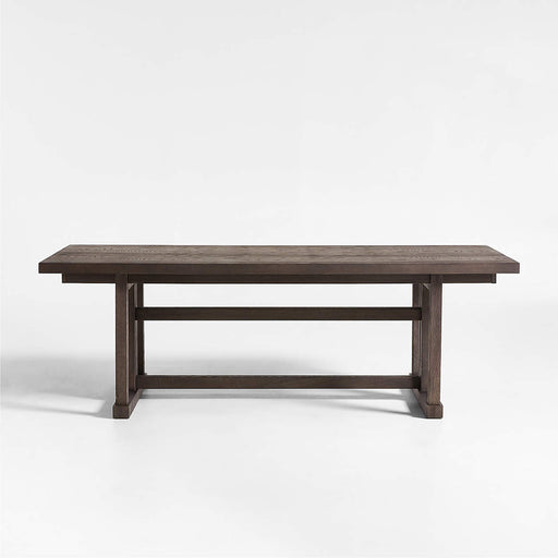 Eastham 90" - 118" Brushed Charcoal Oak Wood Extendable Dining Table 267088 - Farmhouse Kitchen and Bath
