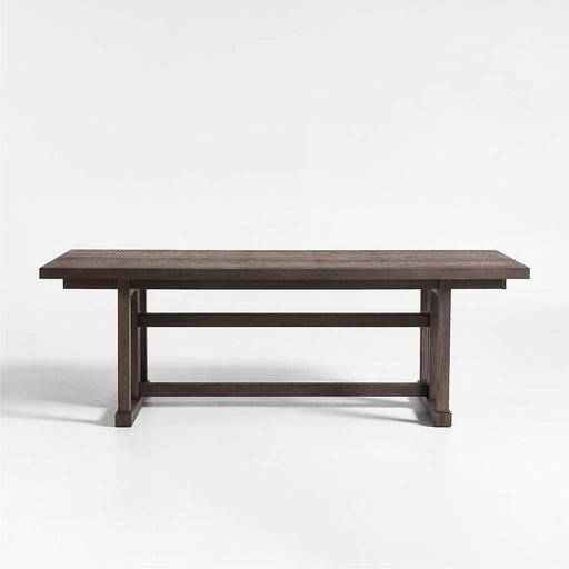 Eastham 90"-118" Brushed Charcoal Oak Wood Extendable Dining Table 267088 - Farmhouse Kitchen and Bath
