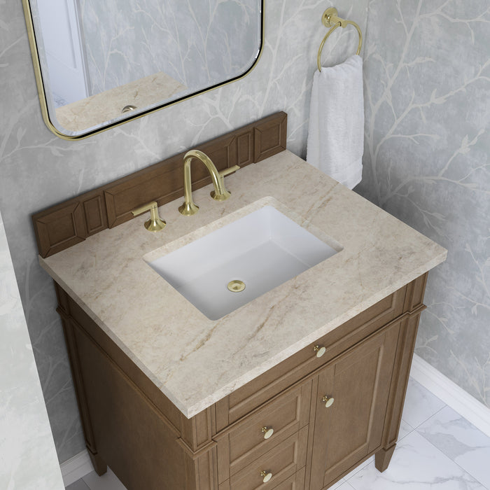James Martin Brittany 30" Single Bathroom Vanity, Pecan