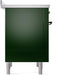 ILVE Nostalgie II 36 " Electric Range, Emerald Green, Bronze Trim UPI366NMPEGB ILVE