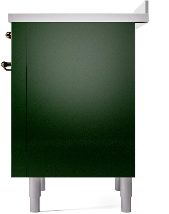 ILVE Nostalgie II 36 " Electric Range, Emerald Green, Bronze Trim UPI366NMPEGB ILVE