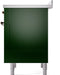 ILVE Nostalgie II 36 " Electric Range, Emerald Green, Bronze Trim UPI366NMPEGB ILVE