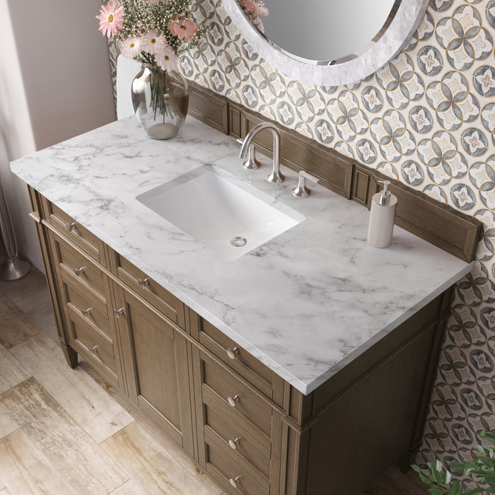 James Martin Brittany 48" Single Bathroom Vanity, Saddle Brown