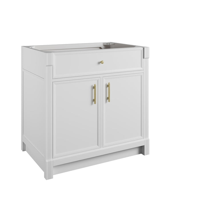 James Martin Bellshire 36" Single Bathroom Vanity, Bright White