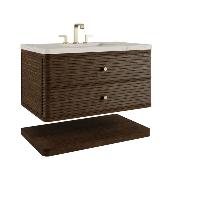 James Martin Allamari 36" Floating Single Bathroom Vanity, Sable