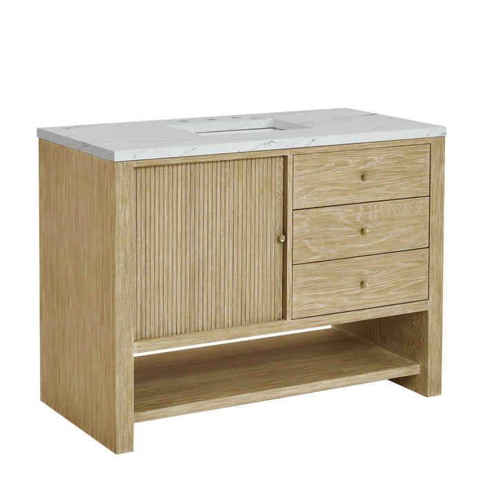 James Martin Marigot 48" Single Bathroom Vanity, Sunwashed Oak