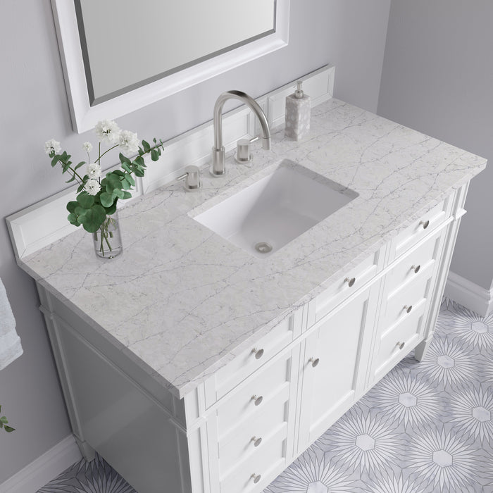James Martin Brittany 48" Single Bathroom Vanity, Bright White