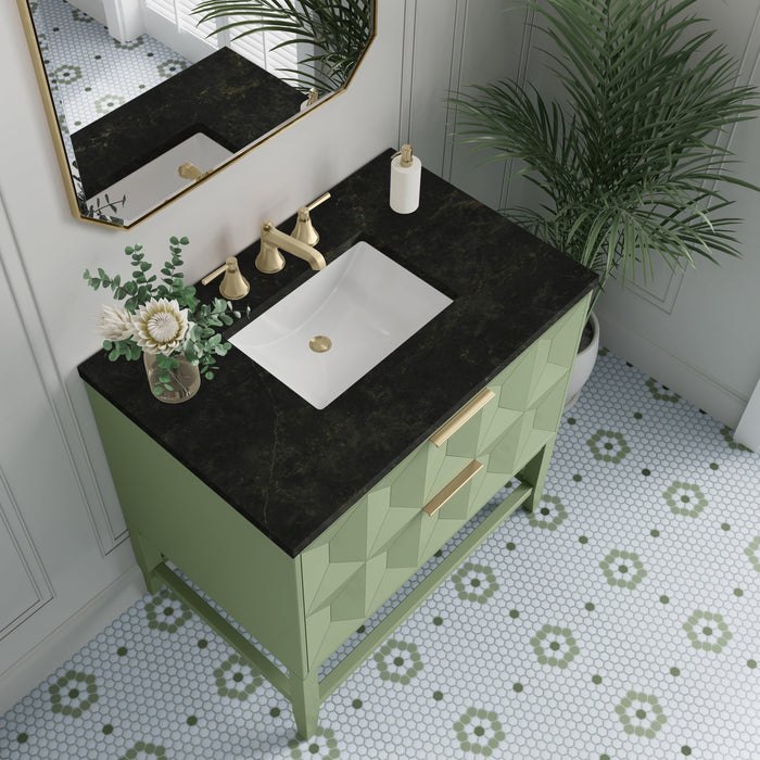 James Martin Emmeline 36" Single Bathroom Vanity, Pistachio