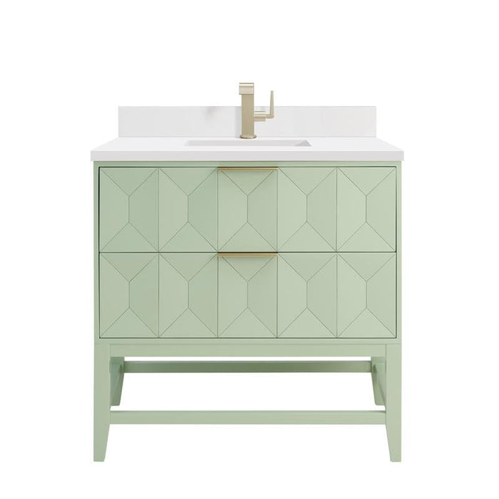 James Martin Emmeline 36" Single Bathroom Vanity, Pistachio
