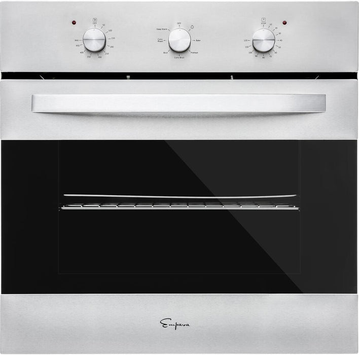 Empava 24 in. Electric Single Wall Oven in Stainless Steel, EMP - V24WOB14 - Farmhouse Kitchen and Bath