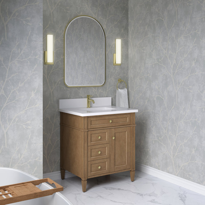 James Martin Brittany 30" Single Bathroom Vanity, Pecan