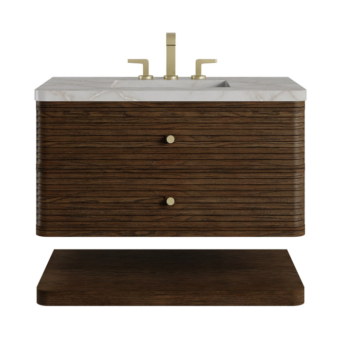 James Martin Allamari 36" Floating Single Bathroom Vanity, Sable