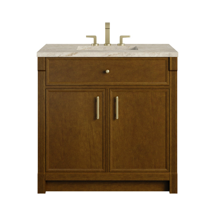 James Martin Bellshire 36" Single Bathroom Vanity, Honey Oak