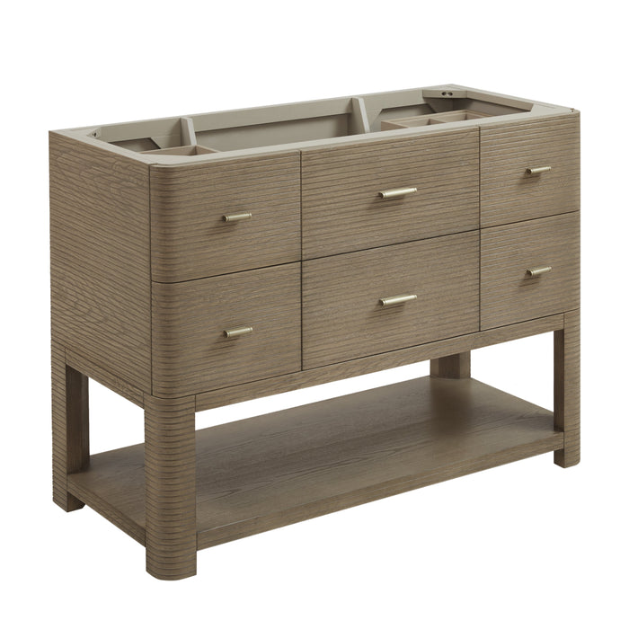James Martin Lucian 48" Single Bathroom Vanity, Pebble Oak