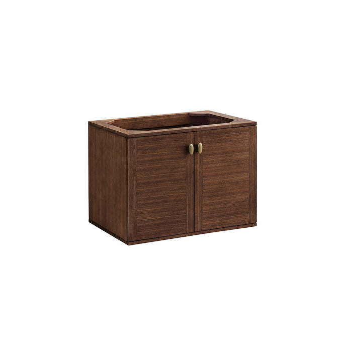 James Martin Amberly 30" Dual Mount Single Bathroom Vanity, Mid-Century Walnut