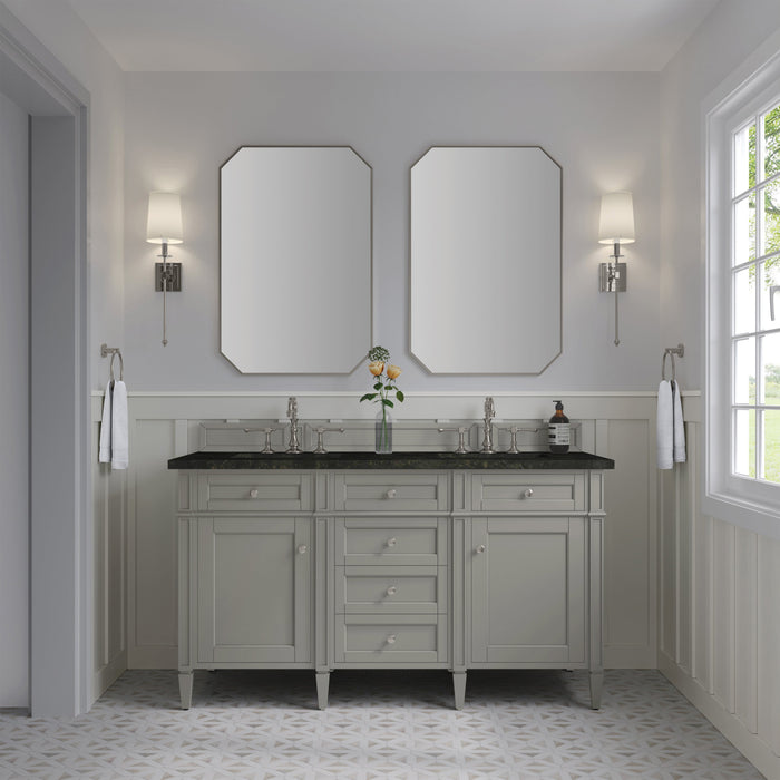 James Martin Brittany 60" Double Bathroom Vanity, Urban Gray
