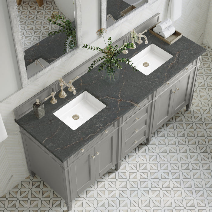 James Martin Brittany 72" Double Bathroom Vanity, Urban Gray