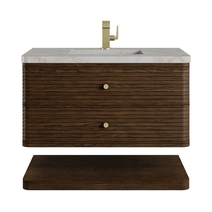 James Martin Allamari 36" Floating Single Bathroom Vanity, Sable