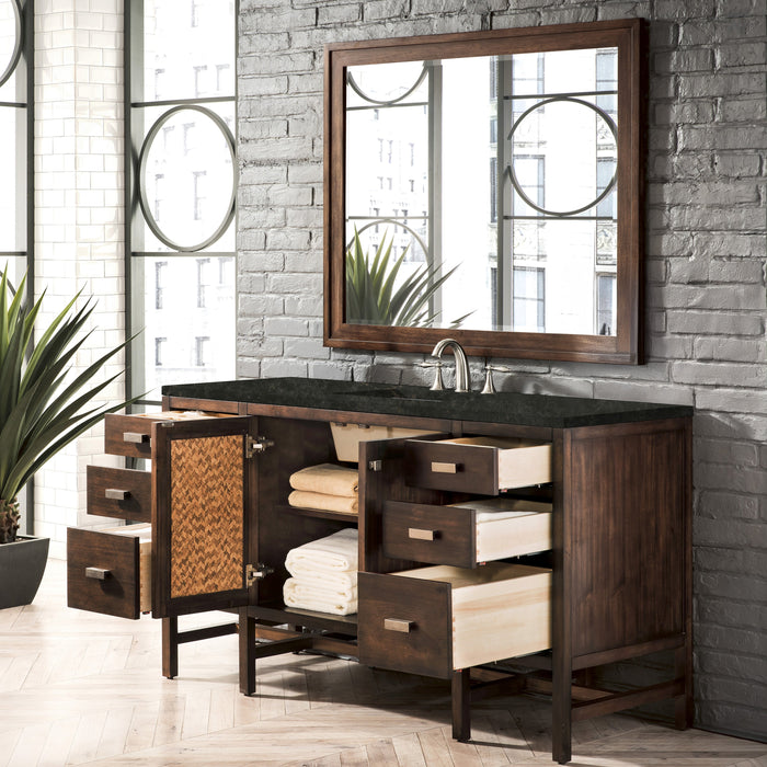 James Martin Addison 60" Single Bathroom Vanity, Mid-Century Acacia