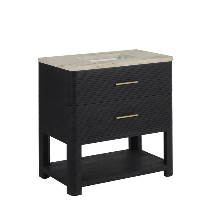 James Martin Lucian 36" Single Bathroom Vanity, Carbon Oak