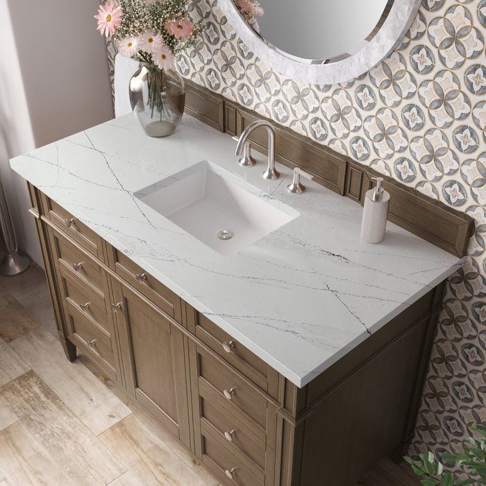 James Martin Brittany 48" Single Bathroom Vanity, Saddle Brown