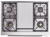 ILVE Professional Plus II 36" Dual Fuel Range in Matte Graphite UP36FWMPMG - Farmhouse Kitchen and Bath