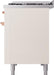 ILVE Nostalgie II 48" Dual Fuel Liquid Propane Range, Antique White, Copper Trim UP48FNMPAWPLP ILVE