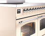 ILVE Nostalgie II 40" Electric Range, Antique White, Chrome Trim UPDI406NMPAWC ILVE