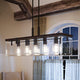 Farmhouse Luxury Modern Farmhouse Chandelier, Large Size: 15.75"H x 36.75"W, with Industrial Chic Style Elements, Olde Bronze Finish and Clear Shade, UHP2440 from The Bristol Collection by Urban Ambiance