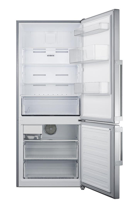 Summit 28" Wide Bottom Freezer Refrigerator FFBF284SSIM Summit