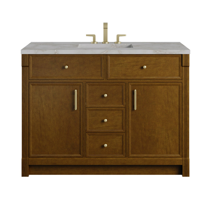 James Martin Bellshire 48" Single Bathroom Vanity, Honey Oak