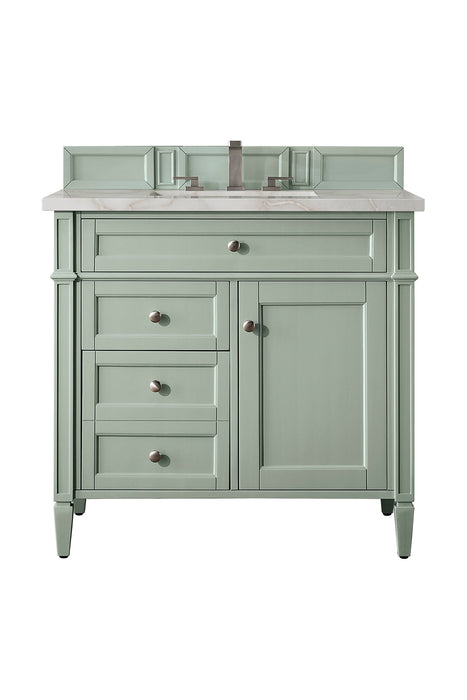 James Martin Brittany 36" Single Bathroom Vanity, Sage Green