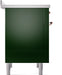 ILVE Nostalgie II 36 " Electric Range, Emerald Green, Copper Trim UPI366NMPEGP ILVE