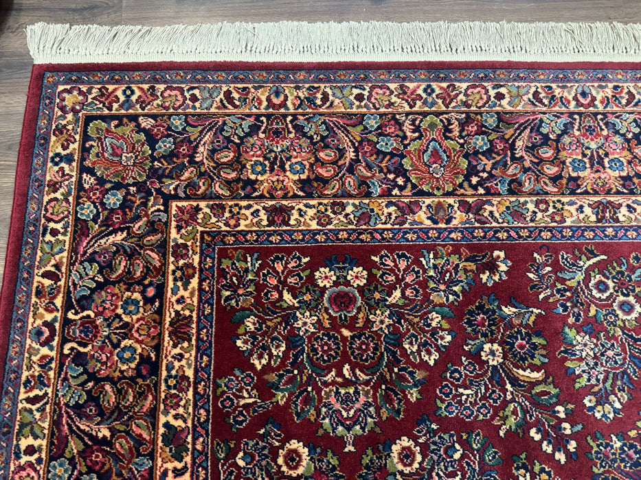 10x14 Karastan Rug Red Sarouk #785, Wool Original 700 Series