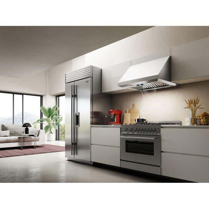 Elica Pro Series Calabria 36 Inch Pro Style Wall Mount Ducted Hood ECL636SS