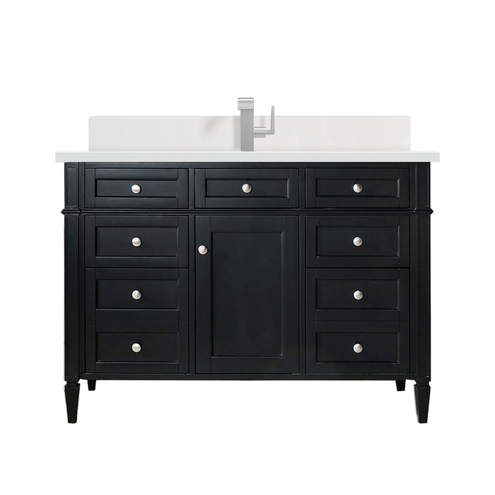 James Martin Brittany 48" Single Bathroom Vanity, Black Onyx