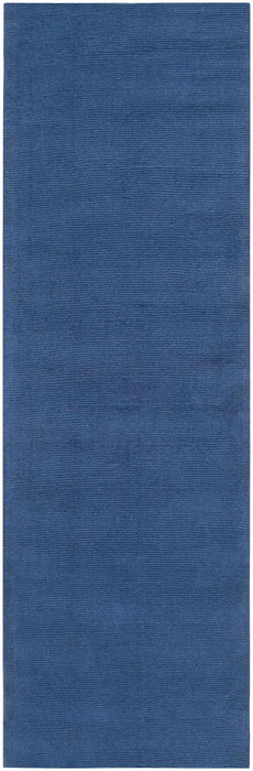 Brockton Solid Wool Blue Area Rug