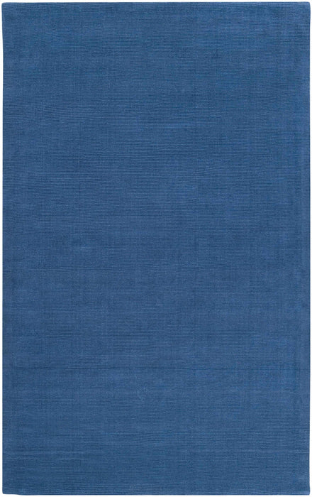 Brockton Solid Wool Blue Area Rug