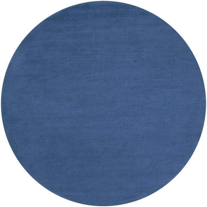 Brockton Solid Wool Blue Area Rug