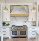 Custom Stainless Steel Kitchen Hoods with with Fleur de Lis