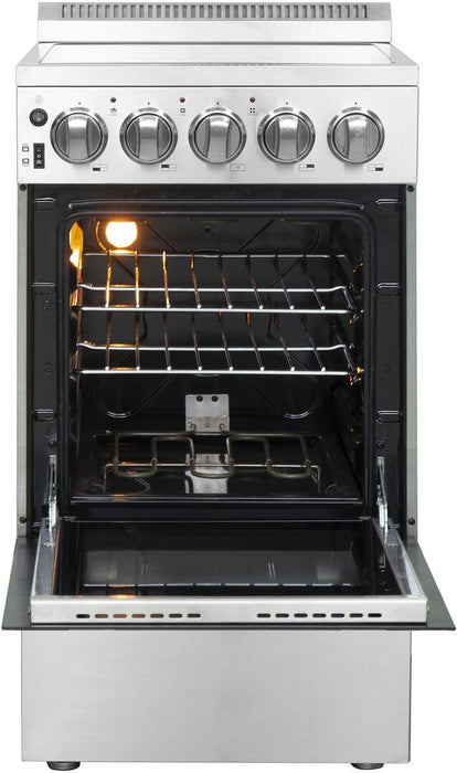 Forno 20 - Inch Pallerano Electric Range with 4 Burners in Stainless Steel, FFSEL6052 - 20 - Farmhouse Kitchen and Bath