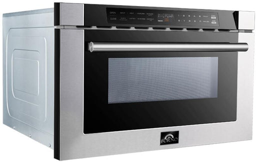 Forno 24" Microwave Drawer in Stainless Steel, FMWDR3000 - 24 - Farmhouse Kitchen and Bath