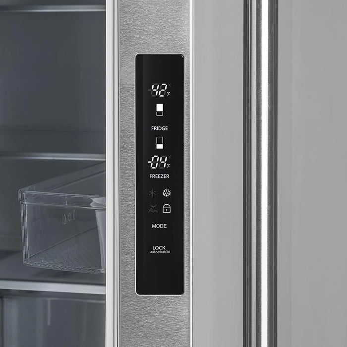 Forno Moena - 36 in. French Door Counter Depth Refrigerator in Stainless Steel FFRBI1820-36SB Forno